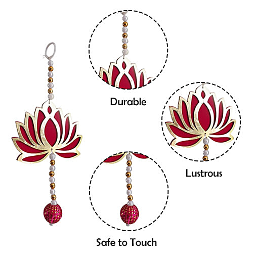 Party Propz Lotus Hangings - For Decoration, 4 pcs Elegant Decor, Versatile Hangings