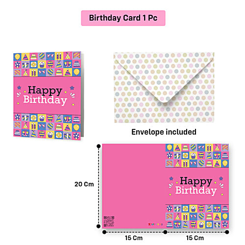 Party Propz Happy Birthday Card, 1 pc  Delightful Birthday Card
 Personal Greeting