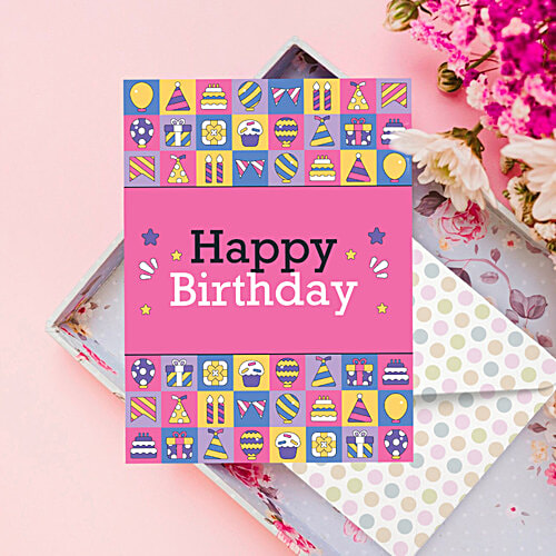 Party Propz Happy Birthday Card, 1 pc  Delightful Birthday Card
 Personal Greeting