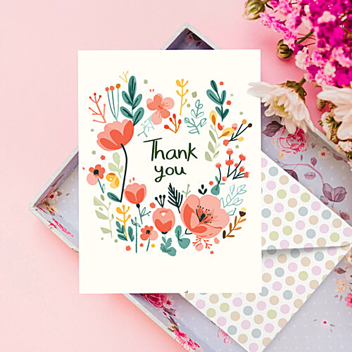 Party Propz Thank You Card, 1 pc Unique Design
High Quality
Calm Colours