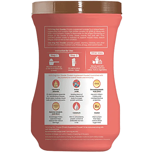 Tata 1mg Protein Pro+ - Chocolate, 400 g  High Protein Supplement Powder