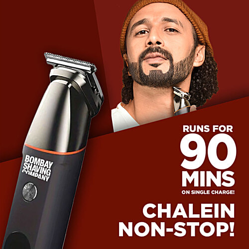 Bombay Shaving Company Premium Multigroomer, 1 pc Beard, Body, Nose & Ears Attachments, Multi Length Setting Combs, IPX6 Waterproof