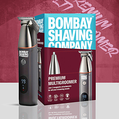 Bombay Shaving Company Premium Multigroomer, 1 pc Beard, Body, Nose & Ears Attachments, Multi Length Setting Combs, IPX6 Waterproof