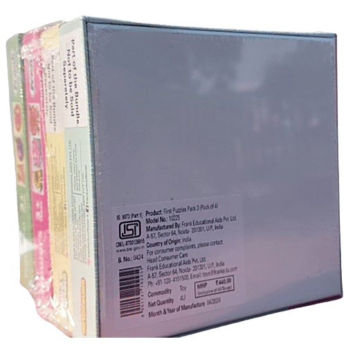 Frank Combo Puzzle For 3-Year-Old Kids & Above - Vegetables, Flowers, Wild Animals & Dinosaurs, 1 pc (4 Puzzles x Set of 3 each) Vegetables, Flowers, Wild Animals & Dinosaurs
 Play and Learn Technique