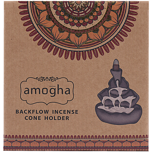 Iris Amogha Fountain Backflow Incense Cone Holder, 1 pc