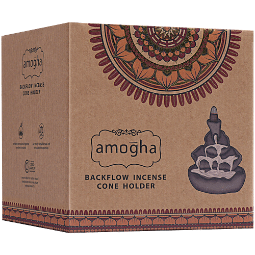 Iris Amogha Fountain Backflow Incense Cone Holder, 1 pc