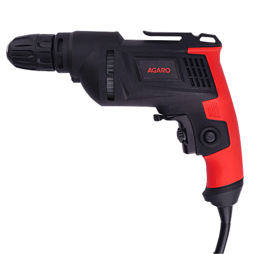 Agaro ED2103 650W Corded Electric Drill Machine - 3300RPM, Home DIY & Professional Use, Red/Black, 1 pc
