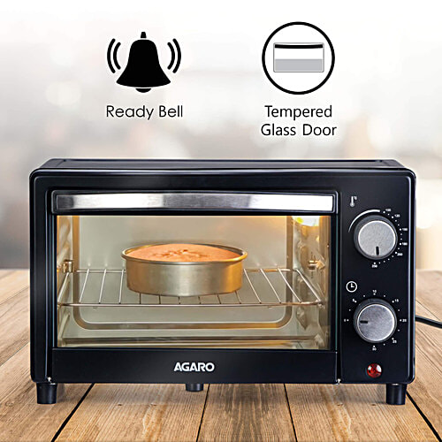 Agaro Marvel 800 W Oven Toaster Griller - Cake Baking, Grilling, Toasting, OTG, Black, 9 L
