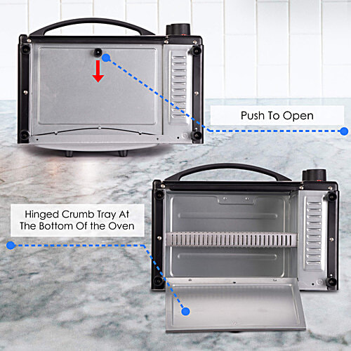 Agaro Marvel 800 W Oven Toaster Griller - Cake Baking, Grilling, Toasting, OTG, Black, 9 L