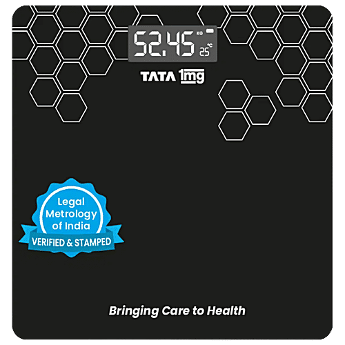 Tata 1mg Digital Weighing Scale, Premium Weighing Machine For Precise Measurement - Verified & Stamped By Legal Metrology Of India, 1 pc  