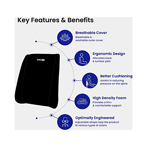 Tata 1mg Orthopaedic Back Rest, 1 pc  