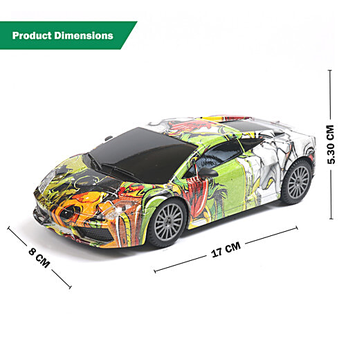 Frendo Remote Control Car - High Speed Racing 1:24 Rechargeable With Headlight, C Type Charging, Multicolour, 1 pc  Stimulating Young Spirits
 Available in more colours