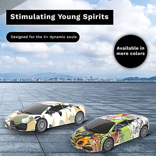 Frendo Remote Control Car - High Speed Racing 1:24 Rechargeable With Headlight, C Type Charging, Multicolour, 1 pc  Stimulating Young Spirits
 Available in more colours