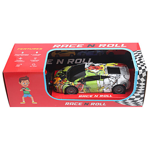Frendo Remote Control Car - High Speed Racing 1:24 Rechargeable With Headlight, C Type Charging, Multicolour, 1 pc  Stimulating Young Spirits
 Available in more colours