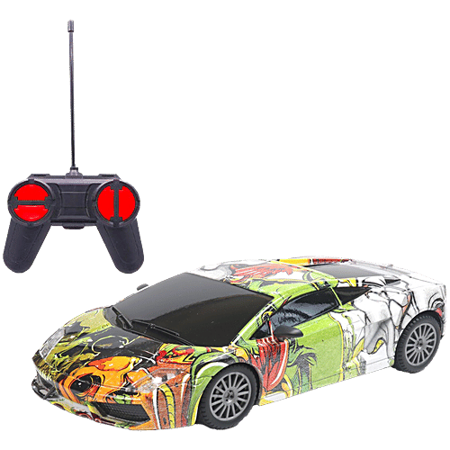 Frendo Remote Control Car - High Speed Racing 1:24 Rechargeable With Headlight, C Type Charging, Multicolour, 1 pc  Stimulating Young Spirits
 Available in more colours