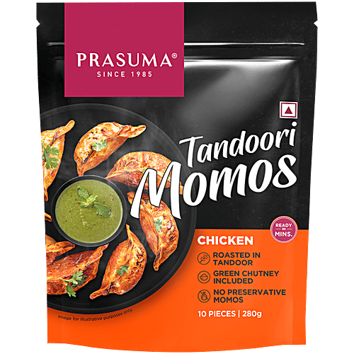Prasuma Tandoori Chicken Momos, 280 g  
