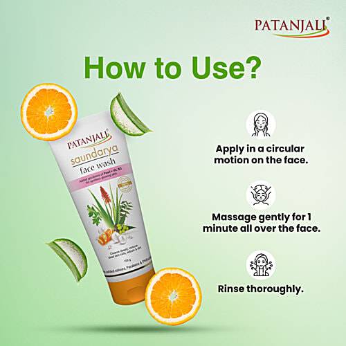 Patanjali Saundarya Face Wash, 100 g  