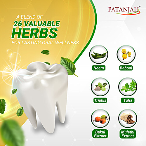 Patanjali Dant Kanti Advanced Dental Cream  with Herbal Formula for Strong Teeth, 100 g (Pack of 2) 