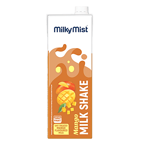 Milky Mist Mango Milkshake, 1 L  Contains Fruit, UHT Treated Mango Milkshake