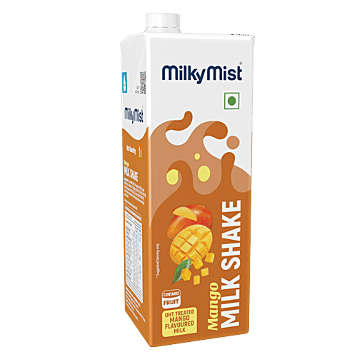 Milky Mist Mango Milkshake, 1 L  Contains Fruit, UHT Treated Mango Milkshake