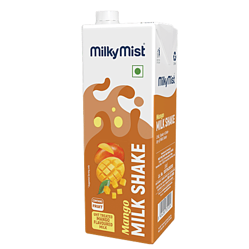 Milky Mist Mango Milkshake, 1 L  Contains Fruit, UHT Treated Mango Milkshake