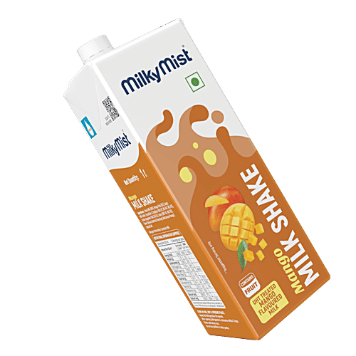 Milky Mist Mango Milkshake, 1 L  Contains Fruit, UHT Treated Mango Milkshake
