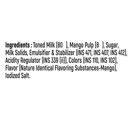 Milky Mist Mango Milkshake, 1 L  Contains Fruit, UHT Treated Mango Milkshake