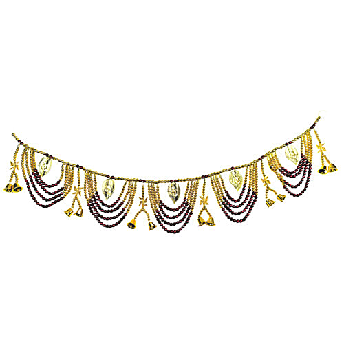 Mangal Bhavan Handmade Pearl Bandhanwar Toran, 1 pc