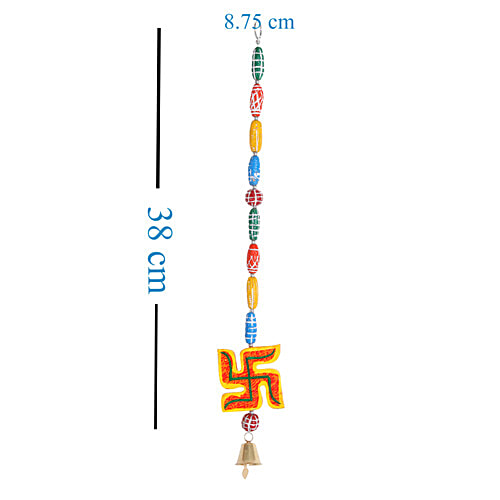 SBE Latkan Pair, Hanging Mala - Swastik, 2 pcs  