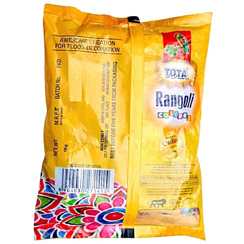 Tota Rangoli Colour Powder - Assorted Colours, 10 pcs  