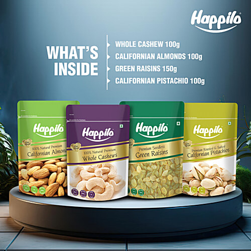 Happilo Dry Fruit Celebrations Gift Box - Mizu, 450 g