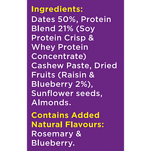 Yoga Bar 10 g Protein Bar - Blueberry Blast, Gluten-Free, Raw Cold Pressed, Date Unsweetened, Premium Whey, 50 g Healthy Protein Snacks Protein Bars,