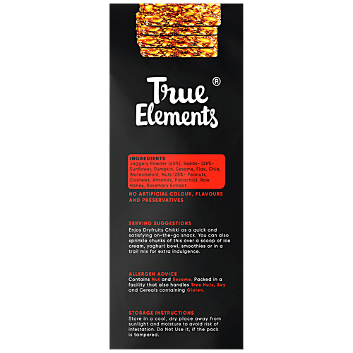 True Elements Dryfruits Chikki, 240 g