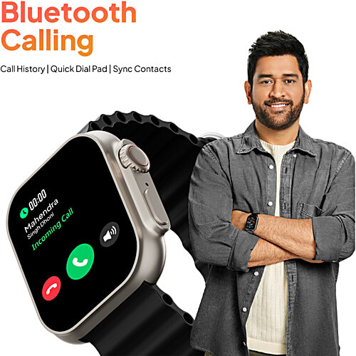 Fire-Boltt Supernova 4.52 Cm AMOLED 368 x 448 Pixel - High Resolution, BT Calling & 123 Sports Modes Smartwatch, BSW083, Gold Black, 1 pc  