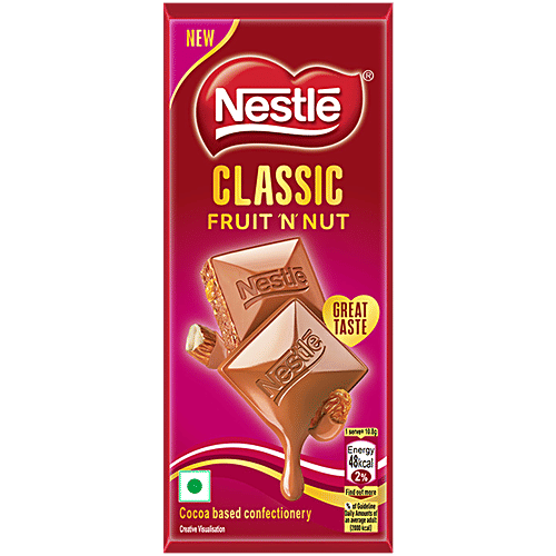 Nestle Classic Fruit ‘N’ Nut - Great Classic Taste With Almond & Raisins, 65 g  