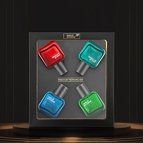 Wild Stone Edge, Forest Spice, Hydra Energy & Ultra Sensual Perfume Combo For Men, Long Lasting Smell, 120 ml (4 N x 30 ml each) 