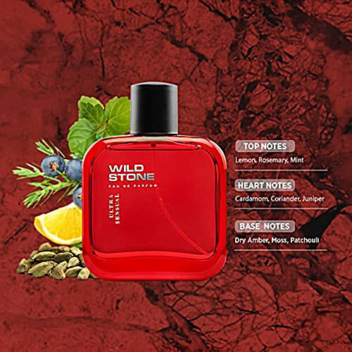 Wild Stone Edge, Forest Spice, Hydra Energy & Ultra Sensual Perfume Combo For Men, Long Lasting Smell, 120 ml (4 N x 30 ml each) 