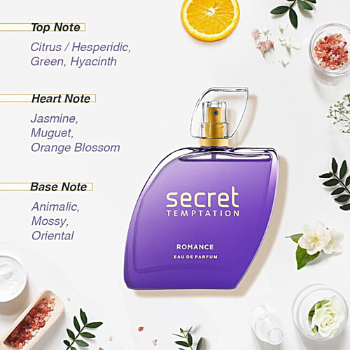 Secret Temptation Fragrance Gift Hamper With Romance & Adore Long-lasting Perfume For Women, 100 ml (2 N x 50 ml each) 