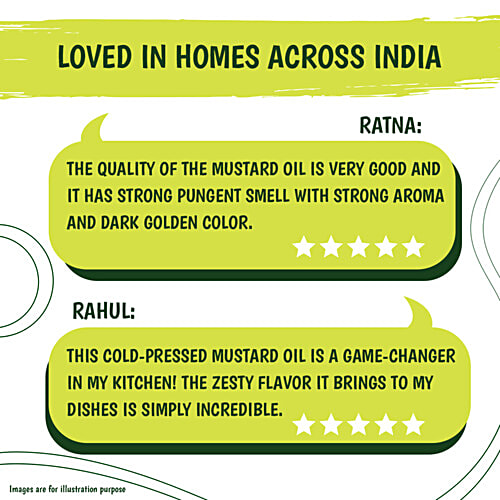 Tata Simply Better Pure & Unrefined Cold Pressed Mustard Oil, Naturally Cholesterol Free, 5 L  Extracted From A1 Grade Mustard Seeds