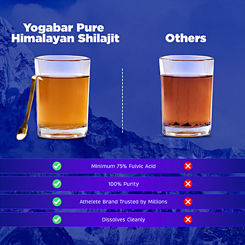 Yoga Bar Himalayan Shilajit Resin, 20 g Carton Himalayan Shilajit, 80+ Trace Minerals, 75% Fulvic Acid