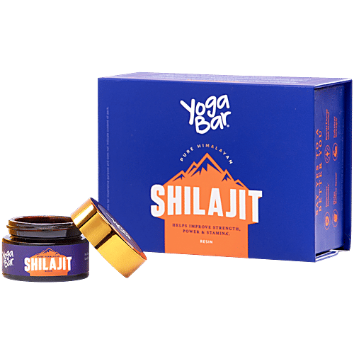 Yoga Bar Himalayan Shilajit Resin, 20 g Carton Himalayan Shilajit, 80+ Trace Minerals, 75% Fulvic Acid