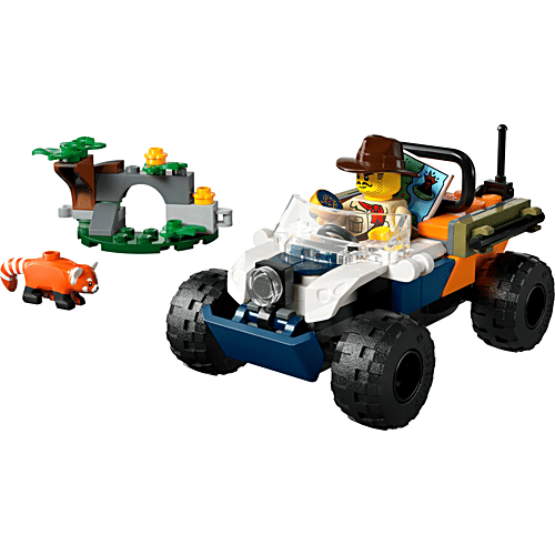LEGO City Jungle Explorer ATV Red Panda Mission Set 60424, 92 Pieces, Pack of 1 Jungle Explorer
Rugged ATV
Red Panda Figure