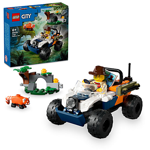 LEGO City Jungle Explorer ATV Red Panda Mission Set 60424, 92 Pieces, Pack of 1 Jungle Explorer
Rugged ATV
Red Panda Figure