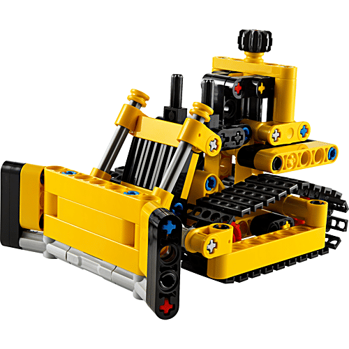LEGO Technic Heavy-Duty Bulldozer Set 42163, 195 Pieces, Pack of 1  Authentic Bulldozer Design
 Moving Tracks for Play
 Functional Blade for Realism