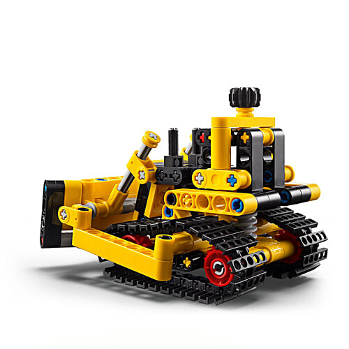LEGO Technic Heavy-Duty Bulldozer Set 42163, 195 Pieces, Pack of 1  Authentic Bulldozer Design
 Moving Tracks for Play
 Functional Blade for Realism