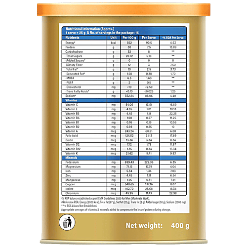 Dr Reddy's Celevida Protein Powder Drink For Diabetes Management - Vanilla Flavour, 400 g Jar No Added Sugar, Plant Based, For Sugar Control, Weight Management & Immunity Support