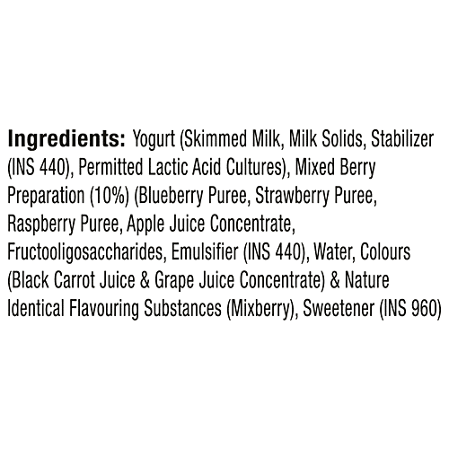 Epigamia Turbo 15 g Protein Yogurt - Mixed Berries, 140 g