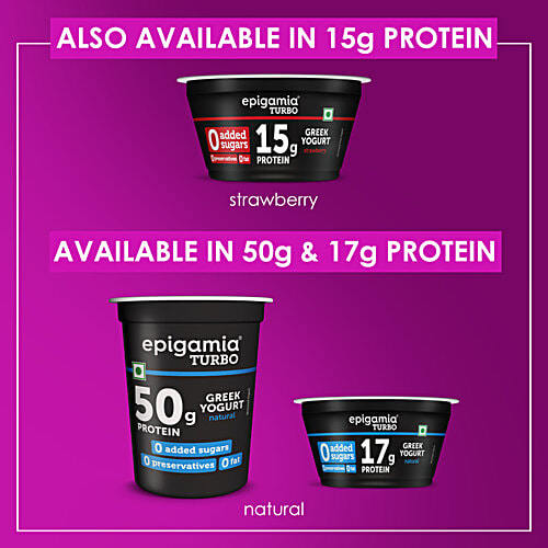 Epigamia Turbo 15 g Protein Yogurt - Mixed Berries, 140 g