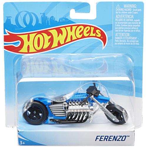 Hot wheels  Toy Motorcycles, 1:18 Moto Assortment - Large-Scale Toy Bikes, Moto Sports, Detailed Decos, Miniature Race Bikes, Assorted, 1 pc  Gift for Kids 3 Years & Older