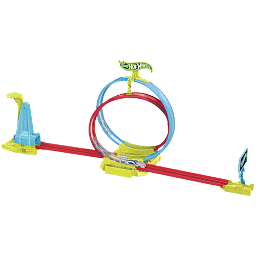 Hot wheels Neon Speeders Laser Stunt Slamway Track Set with 1 Hot Wheels Car, Tri-Coloured Connectable Track, Easy Storage, 1 pc Neon-themed racing and stunting
Easy storage with designated spots